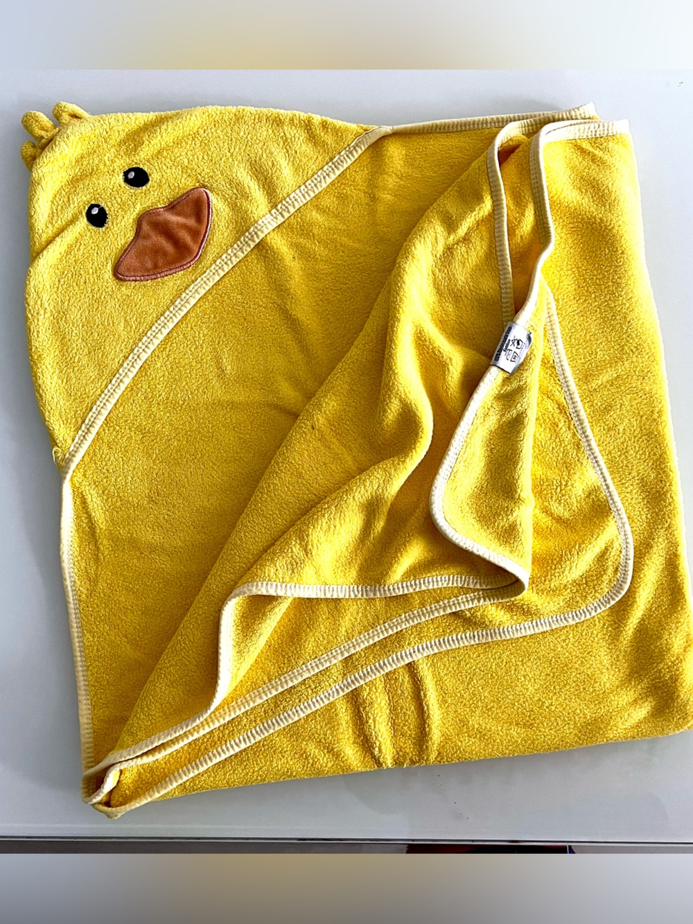 Bamboo Baby Hooded Bath Towel , Yellow Duck